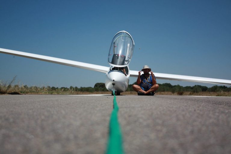 Instrução de voo em planador
